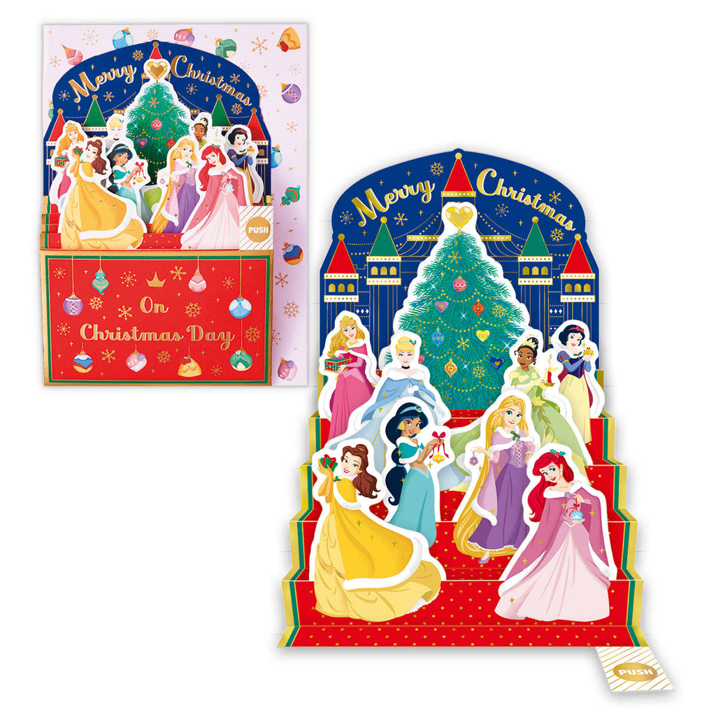 ディズニー プリンセス クリスマス舞踏会【立体クリスマスオルゴールカード】