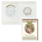 ホワイトリースオーナメントⅡ【二つ折りクリスマスカード】