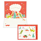 クリスマスパーティー 恐竜【立体クリスマスカード】